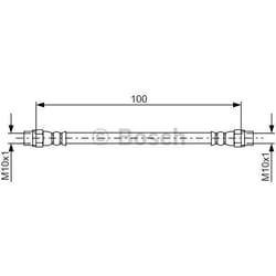 BOSCH 1 987 481 784 Flexible De Frein 100 BMW: 5 Berline