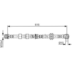 BOSCH 1 987 481 842 Flexible De Frein 615