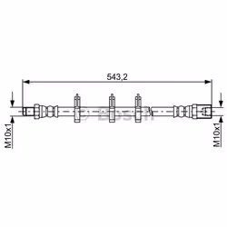 Flexible De Frein; BOSCH; 510; pour IVECO; BH1732, 504196939