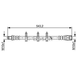 BOSCH 1 987 481 848 Flexible De Frein 510 IVECO: DAILY 4 Kasten/Kombi, DAILY 3, DAILY 3 Kasten/Kombi