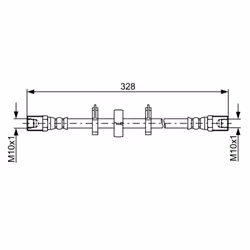 Flexible de frein BOSCH 1 987 481 849 - Vue supplémentaire 5