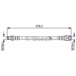 Flexible De Frein; BOSCH; 245; pour IVECO; BH1730, 500327226, 504196818