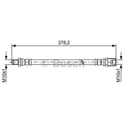 BOSCH 1 987 481 846 Flexible De Frein 245 IVECO: DAILY 3, DAILY 3 Kasten/Kombi, Daily 6