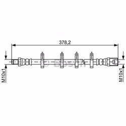 Flexible De Frein; BOSCH; 345; pour IVECO; BH1731, 504196881, 504197062