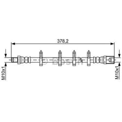 BOSCH 1 987 481 847 Flexible De Frein 345 IVECO: DAILY 3, DAILY 3 Kasten/Kombi, Daily 6