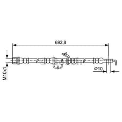 BOSCH 1 987 481 922 Flexible De Frein 680
