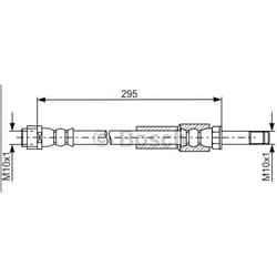 BOSCH 1 987 481 746 Flexible De Frein 295