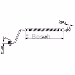 Flexible De Frein; BOSCH; 309; pour HYUNDAI, KIA; BH1774, 587382B010, 587382B010