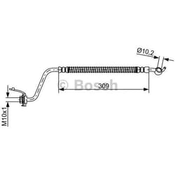 BOSCH 1 987 481 890 Flexible De Frein 309 HYUNDAI: SANTA FE 2