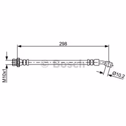 Flexible De Frein; BOSCH; 298; pour HYUNDAI; BH1765, 587372H350, 587372L700