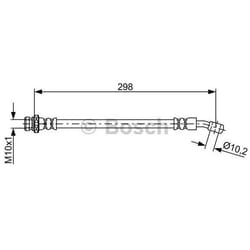 BOSCH 1 987 481 881 Flexible De Frein 298 HYUNDAI: i30 I 3/5 portes