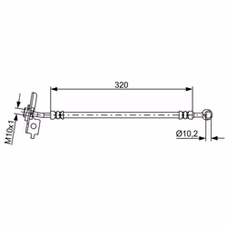 Flexible de frein BOSCH 1 987 481 864 - Vue supplémentaire 5