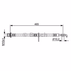Flexible De Frein; BOSCH; 465; pour TOYOTA, LEXUS; BH1807, 9094702F58, 9094702E20, 9094702E58, 9094702F51
