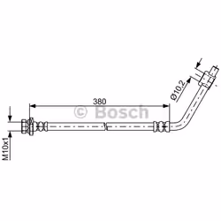 Flexible De Frein; BOSCH; 380; pour NISSAN; BH1719, 462112S600, 462112S620, 462112S62A