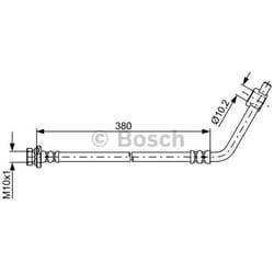 BOSCH 1 987 481 835 Flexible De Frein 380 NISSAN: Pick Up, Navara Pick-up, NP300 Pick-up