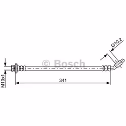 Flexible De Frein; BOSCH; 341; pour NISSAN; BH1724, 46211EB03A, 46211EB30B