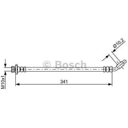 BOSCH 1 987 481 840 Flexible De Frein 341 NISSAN: Pathfinder 3, NP300 Navara Pick-up