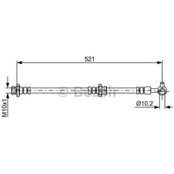 BOSCH 1 987 481 819 Flexible De Frein 521