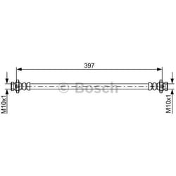 BOSCH 1 987 481 825 Flexible De Frein 397 NISSAN: NP300 Navara Pick-up