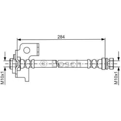 BOSCH 1 987 481 794 Flexible De Frein 284 KIA: RIO 2