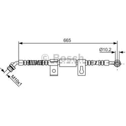 BOSCH 1 987 481 791 Flexible De Frein 665 KIA: SORENTO 1