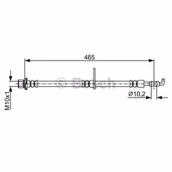Flexible De Frein; BOSCH; 465; pour TOYOTA, LEXUS; BH1808, 9094702F59, 9094702E21, 9094702E59, 9094702F52