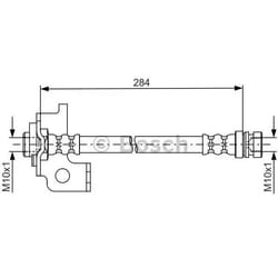 BOSCH 1 987 481 795 Flexible De Frein 284 KIA: RIO 2