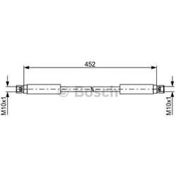 BOSCH 1 987 481 754 Flexible De Frein 452 MERCEDES-BENZ: Classe G SUV