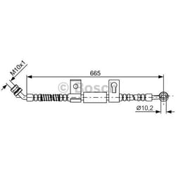 BOSCH 1 987 481 790 Flexible De Frein 665 KIA: SORENTO 1