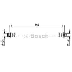 BOSCH 1 987 481 752 Flexible De Frein 182