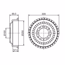 Tambour de frein BOSCH 0 986 477 271 - Vue supplémentaire 5