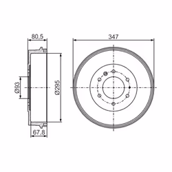 Tambour de frein BOSCH 0 986 477 280 - Vue supplémentaire 7