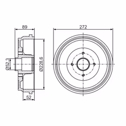 Tambour de frein BOSCH 0 986 477 287 - Vue supplémentaire 7