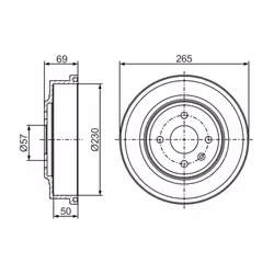 Tambour de frein BOSCH 0 986 477 277 - Vue supplémentaire 7