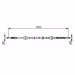Câble de frein à main BOSCH 1 987 482 660 - Vue supplémentaire 5
