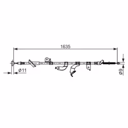 Câble de frein à main BOSCH 1 987 482 690 - Vue supplémentaire 5