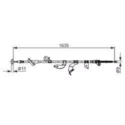 Câble de frein à main BOSCH 1 987 482 691 - Vue supplémentaire 5