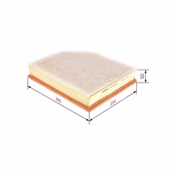 Filtre à air BOSCH F 026 400 567 - Vue supplémentaire 7