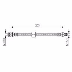 Flexible de frein BOSCH 1 987 476 035