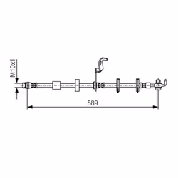Flexible de frein BOSCH 1 987 481 102