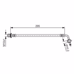 Flexible de frein BOSCH 1 987 481 462 - Vue supplémentaire 6