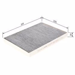 Filtre d'habitacle (filtre à pollen) BOSCH 1 987 435 560 - Vue supplémentaire 7