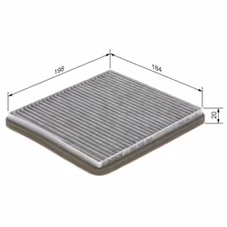 Filtre d'habitacle (filtre à pollen) BOSCH 1 987 435 565 - Vue supplémentaire 6