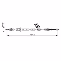 Câble de frein à main BOSCH 1 987 482 747 - Vue supplémentaire 5