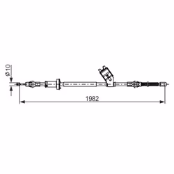 Câble de frein à main BOSCH 1 987 482 748 - Vue supplémentaire 5