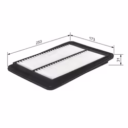 Filtre à air BOSCH F 026 400 582 - Vue supplémentaire 7