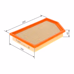 Filtre à air BOSCH F 026 400 586 - Vue supplémentaire 7