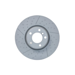 Disque de frein BOSCH 0 986 479 E12 avant, ventilé, rainuré, à haute teneur en carbone, 1 pièce