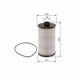 Filtre à huile BOSCH F 026 407 217 - Vue supplémentaire 5