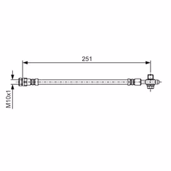 Flexible de frein BOSCH 1 987 481 A27 - Vue supplémentaire 5